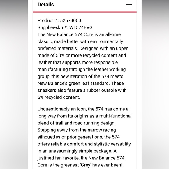 New Balance 574 Sneakers. - Picture 11 of 11